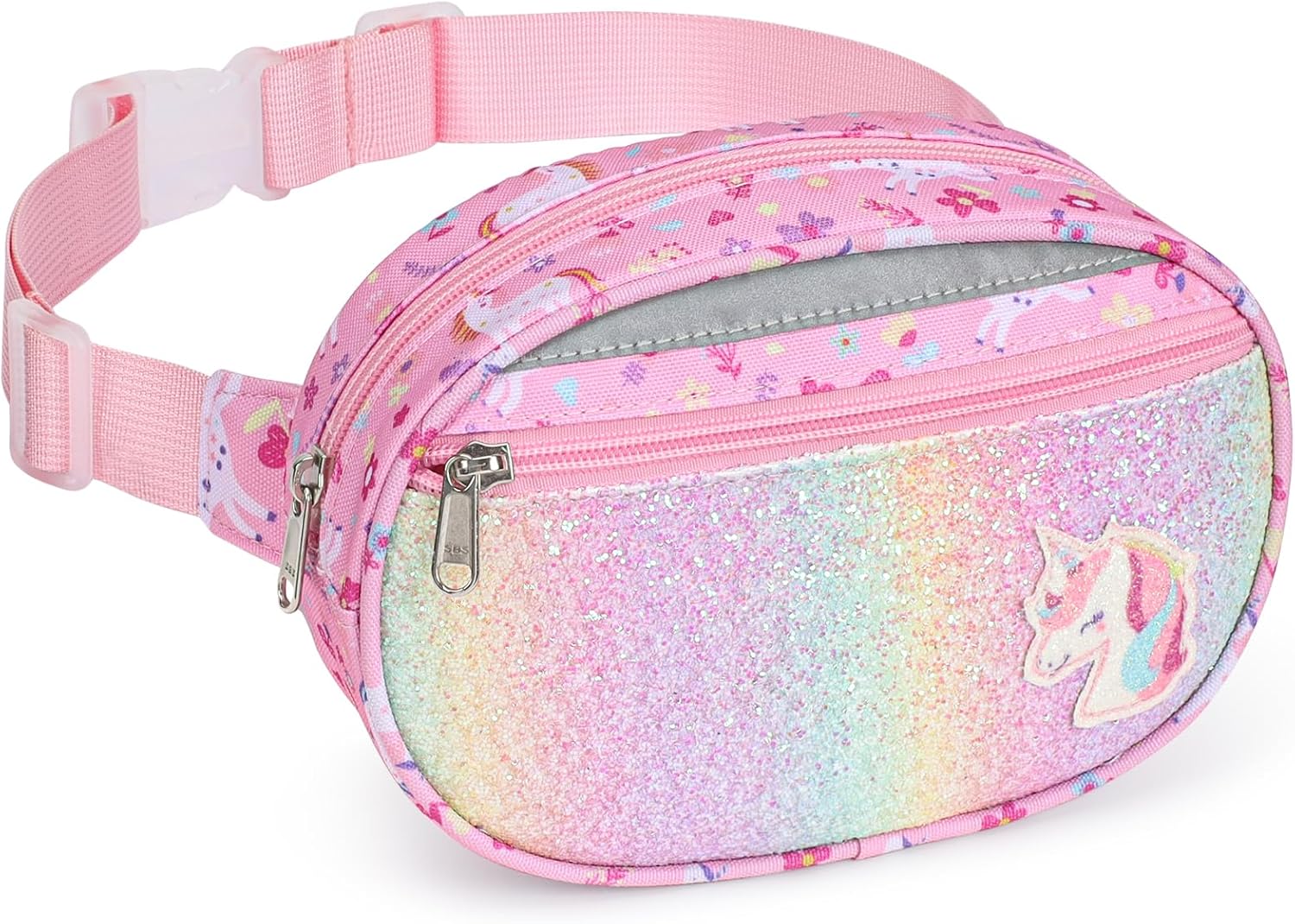 Pink unicorn belt bag reference from Amazon ASIN B0FPX45MS6.