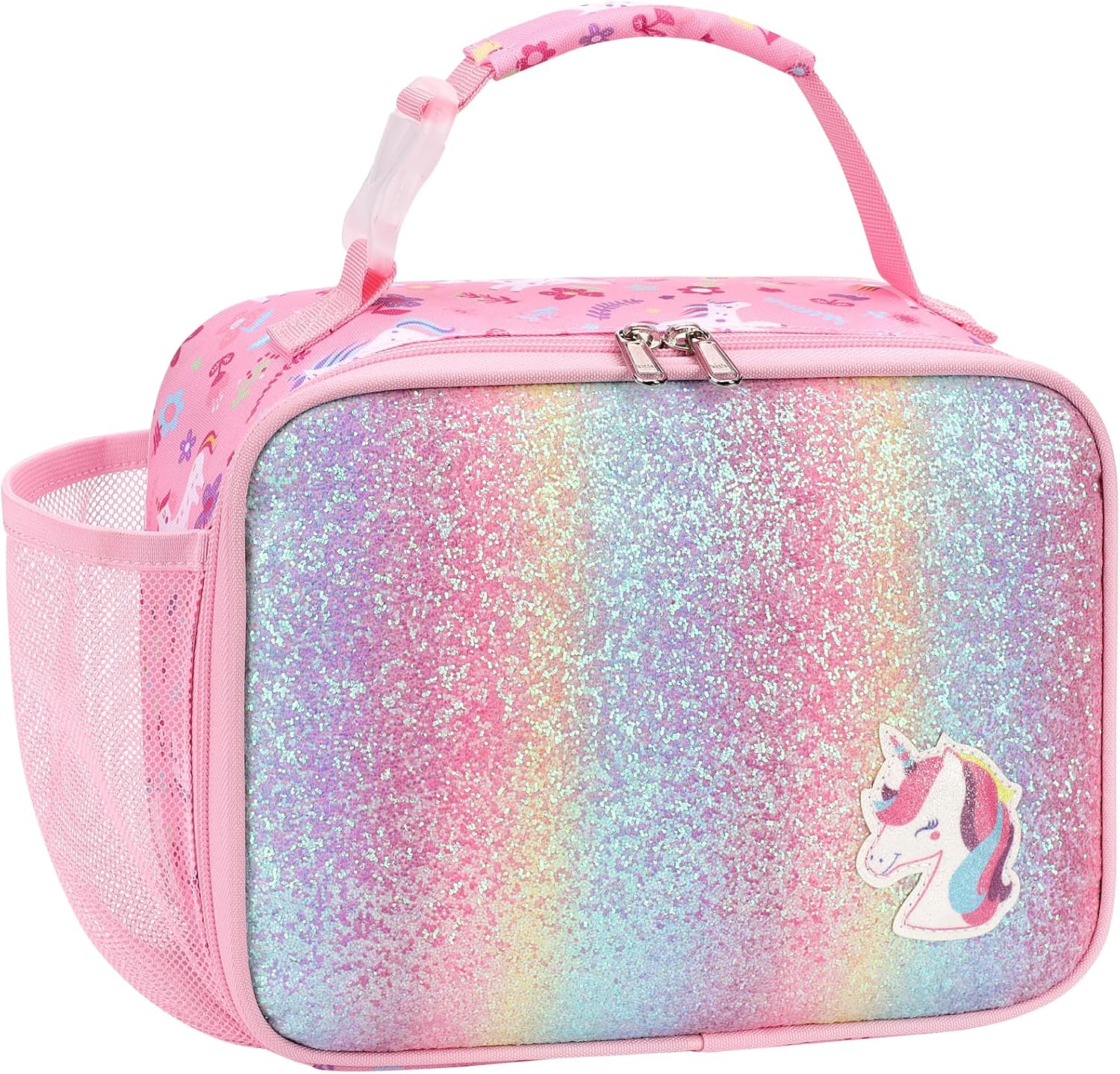Pink unicorn lunch bag product reference from Amazon ASIN B0CYBCXC59.